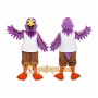 Cardinal Mascot Costume Purple Bird