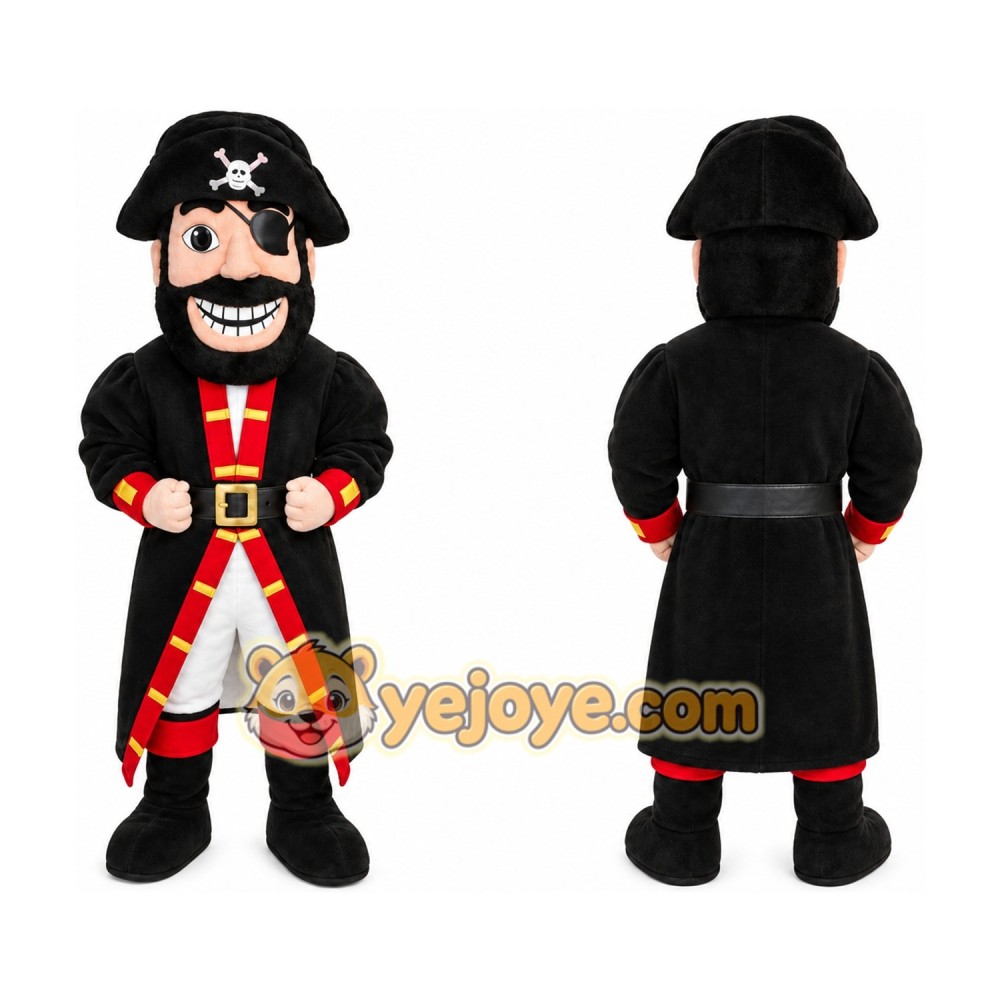 Caribbean Pirate Men Mascot Costume Caribbean Pirate Men Mascot Costume