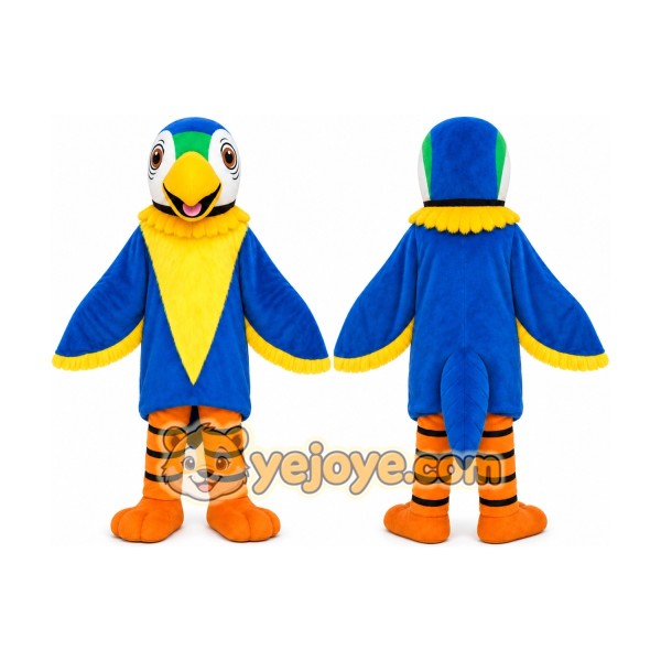 Carnival Blue Parrot Adults Mascot Costume