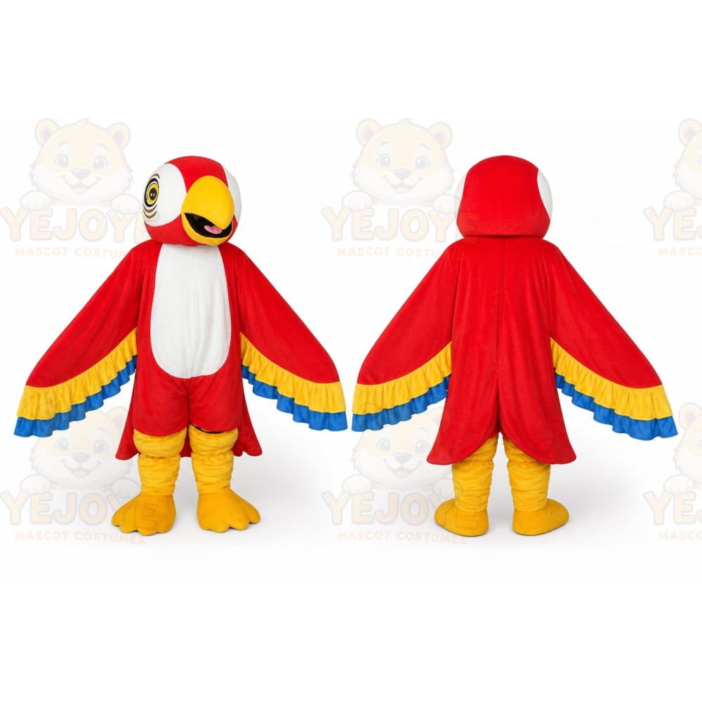 Carnival Red Parrot Adults Mascot Costume