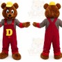 Cartoon Bear Mascot Costume