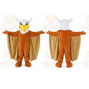 Cartoon Brown Big Bird Mascot Costume