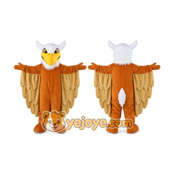 Cartoon Brown Big Bird Mascot Costume