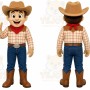Cartoon Cowboy Mascot Costume