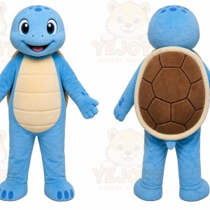 Cartoon Go Mascot Costume Squirtle Blue Turtle