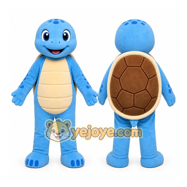 Cartoon Go Mascot Costume Squirtle Blue Turtle