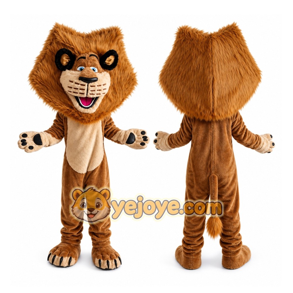 Cartoon Lion Mascot Costume