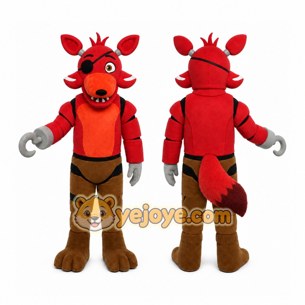 Red Pirate Fox Mascot Costume
