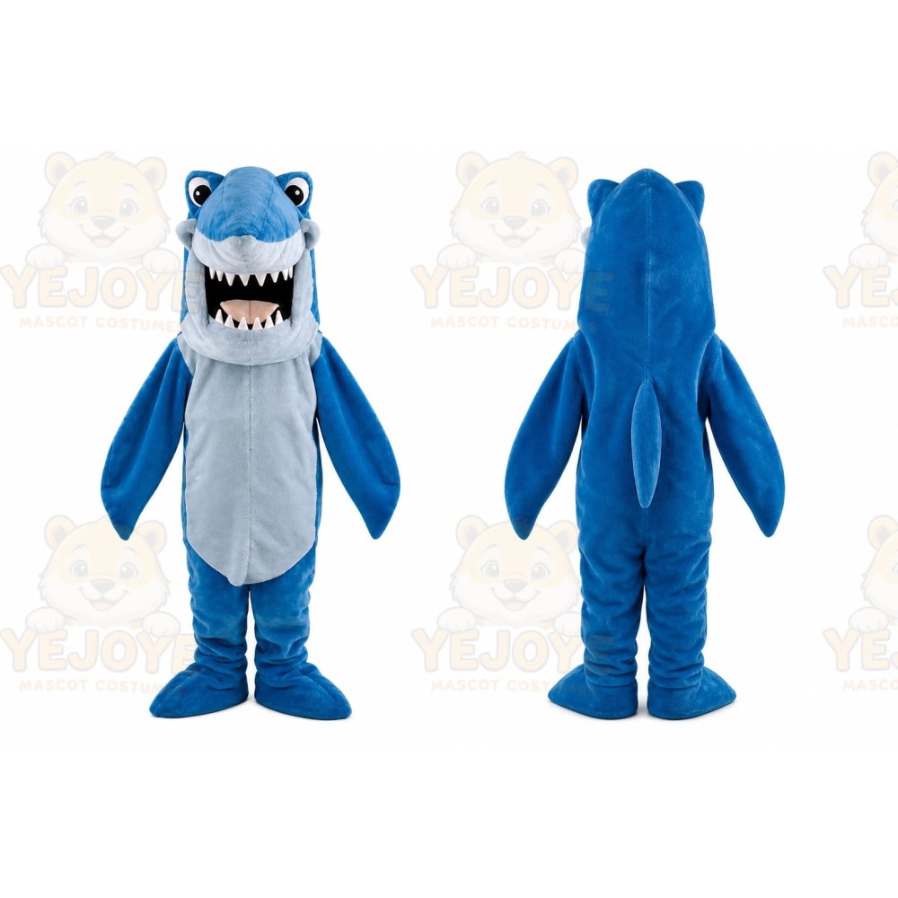 Cartoon Shark Mascot Costume
