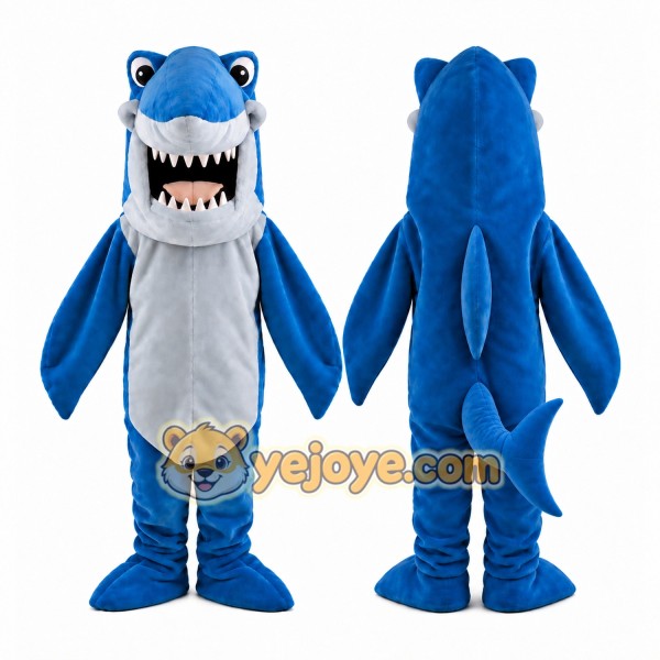 Cartoon Shark Mascot Costume