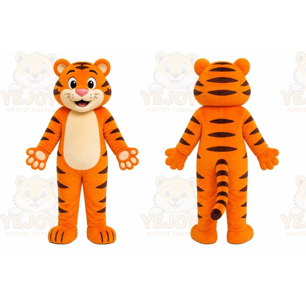 Cartoon Tiger Mascot Costume