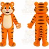 Cartoon Tiger Mascot Costume
