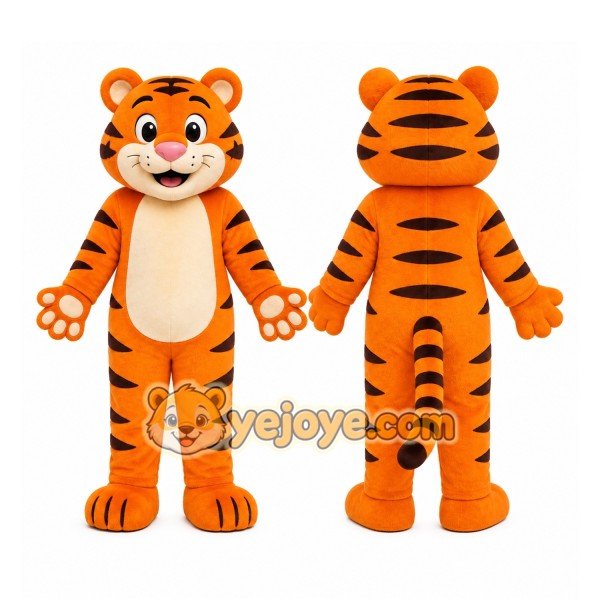 Cartoon Tiger Mascot Costume