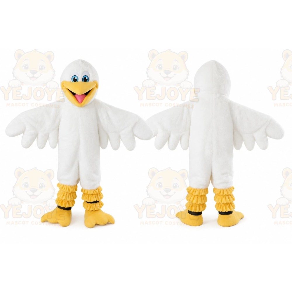 Cartoon White Bird Mascot Costume