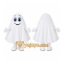 Cartoon White Ghost Mascot Costume