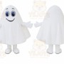Cartoon White Ghost Mascot Costume
