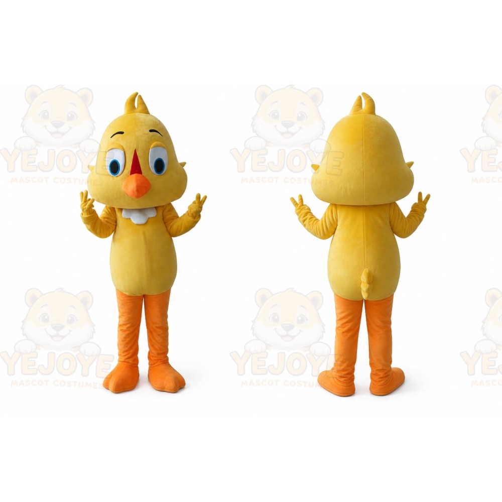 Cartoon Yellow Chick Little Birds Mascot Costume