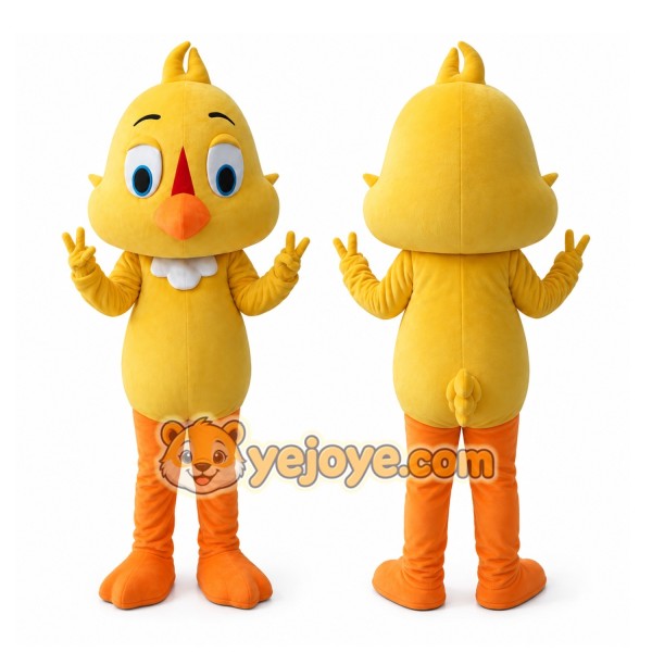 Cartoon Yellow Chick Little Birds Mascot Costume