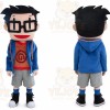 Character Adult Glasses Boy Mascot Costume
