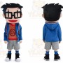Character Adult Glasses Boy Mascot Costume