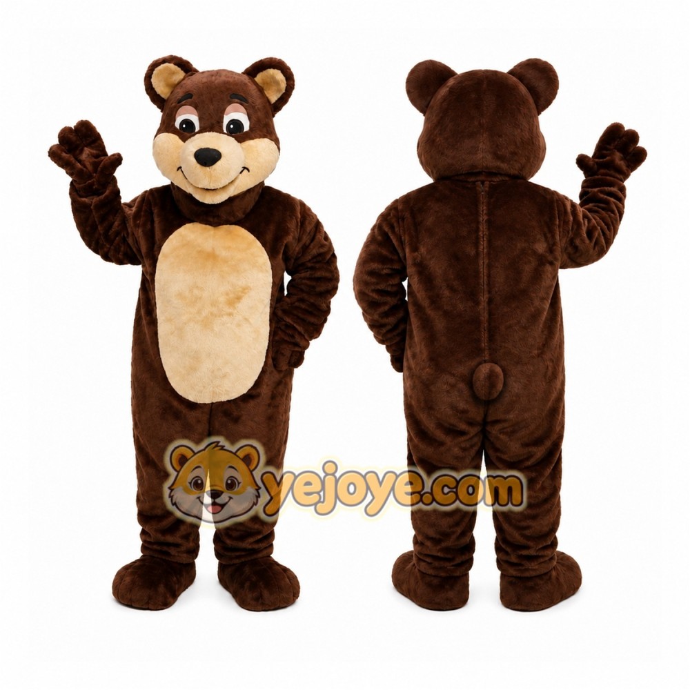 Chocolate Bear Professional Quality Mascot Costume