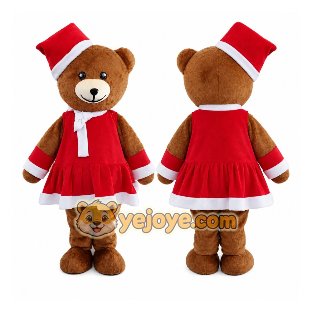 Christmas Bear Mascot Costume