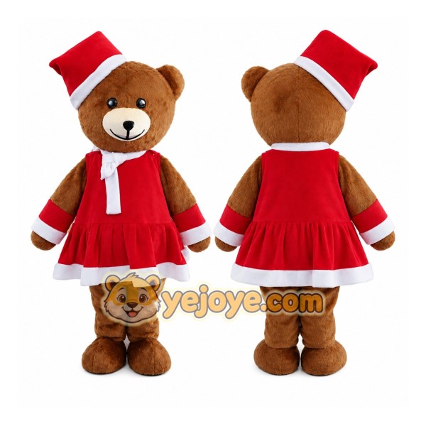 Christmas Bear Mascot Costume