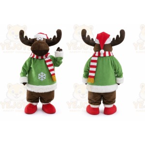 Christmas Deer Elk Mascot Costume