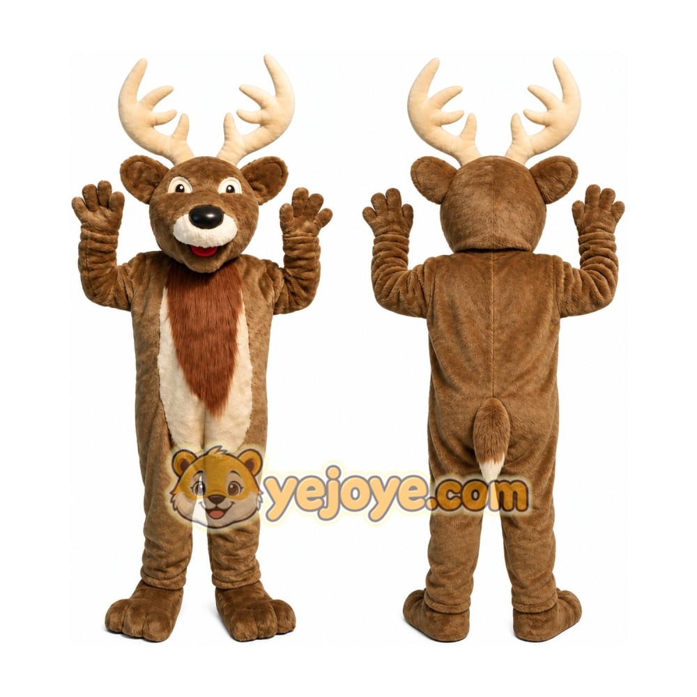 Christmas Elk Deer Cartoon Mascot Costume Christmas Elk Deer Cartoon Mascot Costume