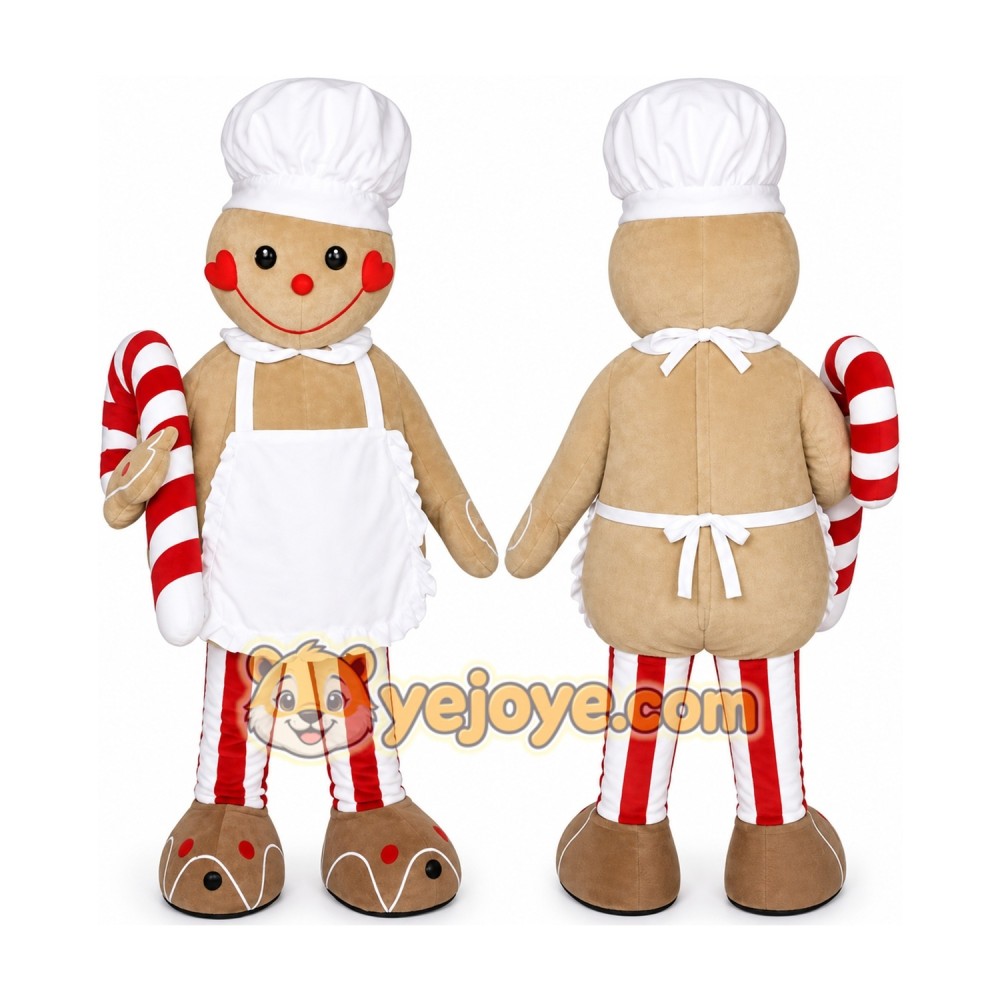 Christmas Gingerbread Cook Mascot Costumes Christmas Gingerbread Cook Mascot Costumes