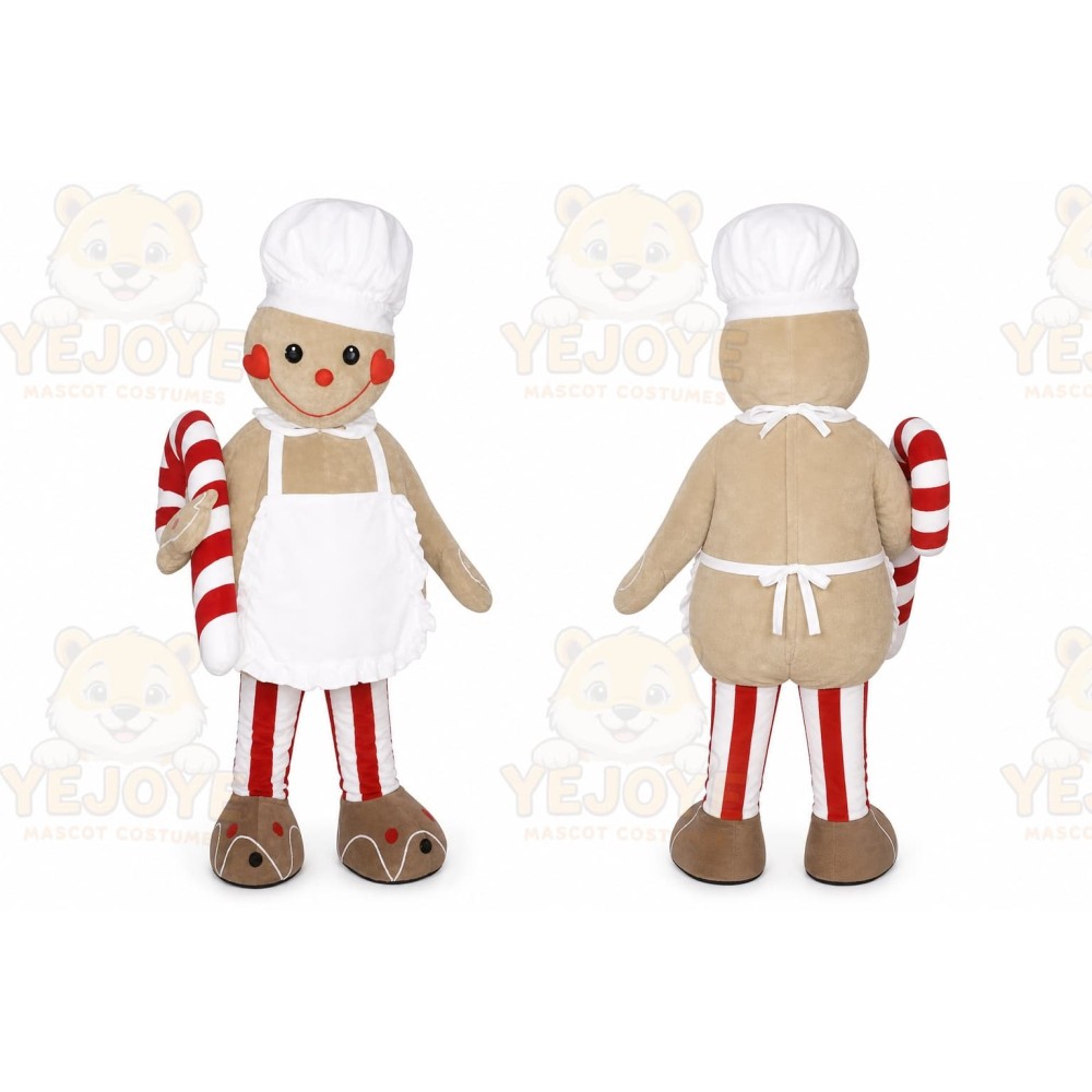 Christmas Gingerbread Cook Mascot Costumes