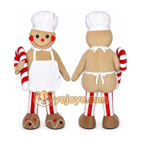 Christmas Gingerbread Cook Mascot Costumes