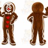 Christmas Gingerbread Heart Mascot Costumes