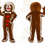 Christmas Gingerbread Heart Mascot Costumes