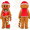 Christmas gingerbread Mascot Costume