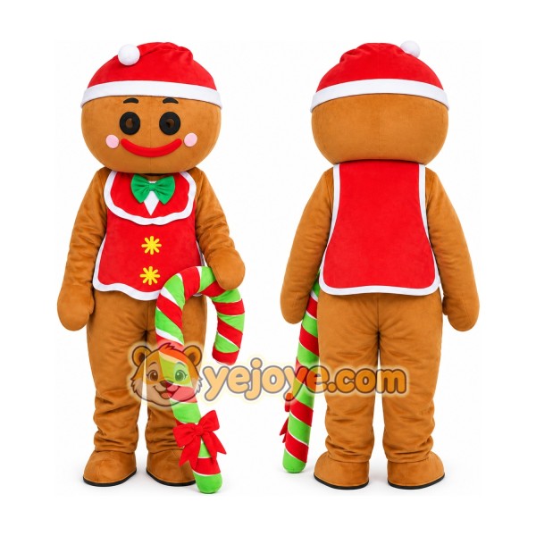 Christmas gingerbread Mascot Costume