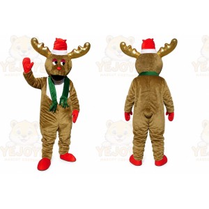 Christmas Moose Reindeer Mascot Costume