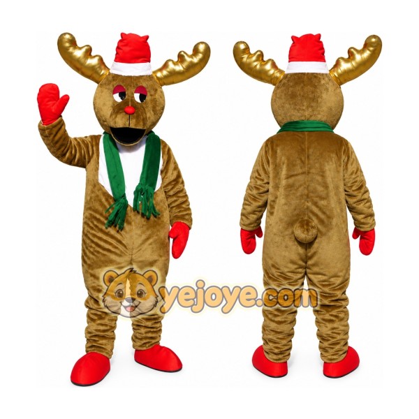 Christmas Moose Reindeer Mascot Costume