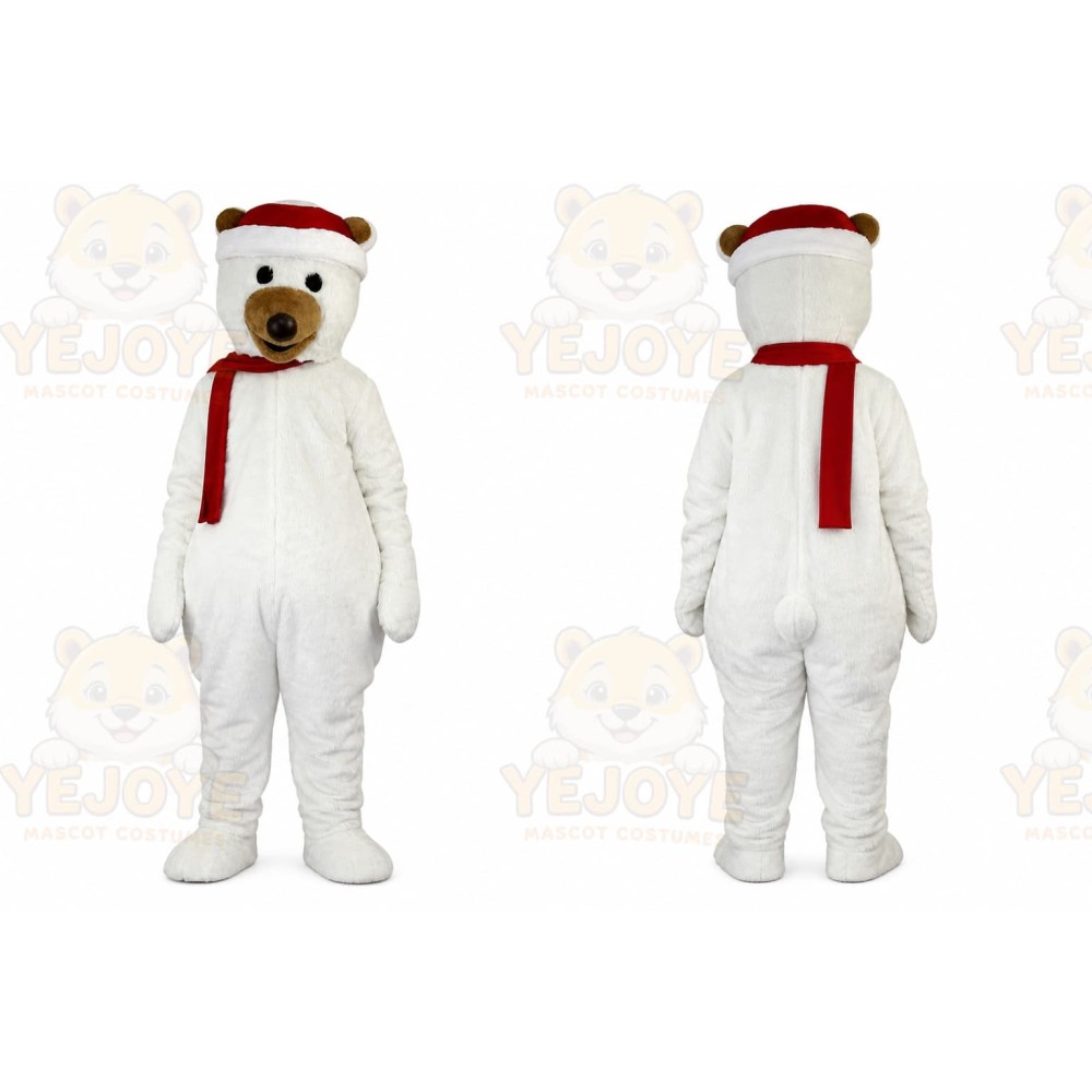 Christmas Polar Bear Mascot Costume