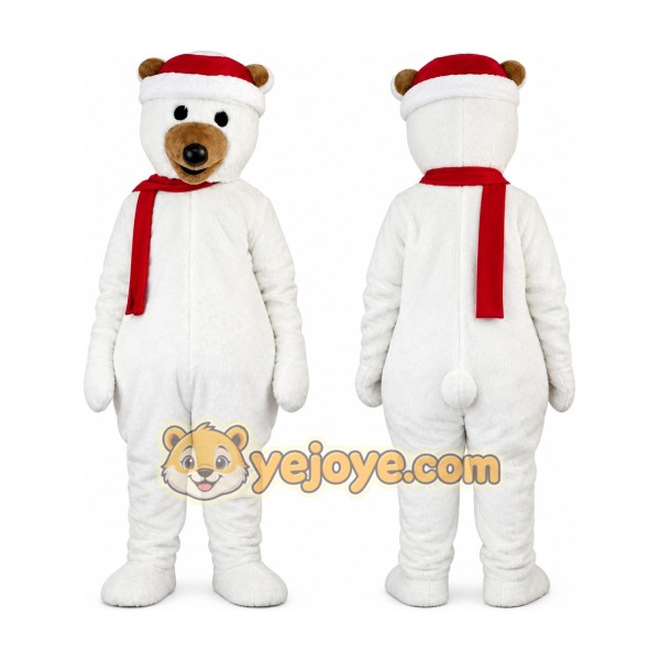Christmas Polar Bear Mascot Costume