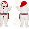Christmas Red Snowman Mascot Costumes