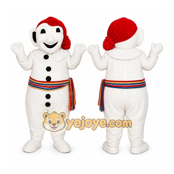 Christmas Red Snowman Mascot Costumes