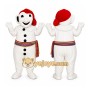 Christmas Red Snowman Mascot Costumes