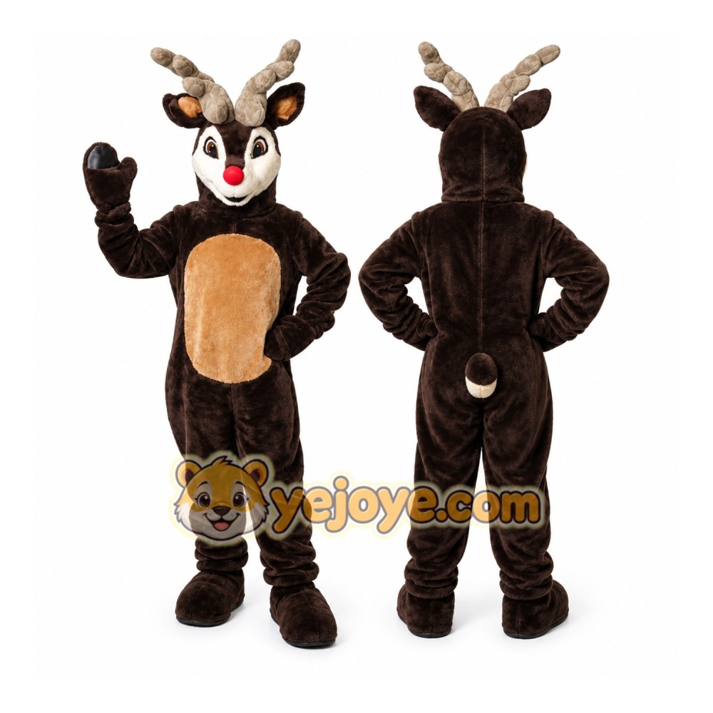 Christmas Reindeer Rudolf Mascot Costumes Christmas Reindeer Rudolf Mascot Costumes