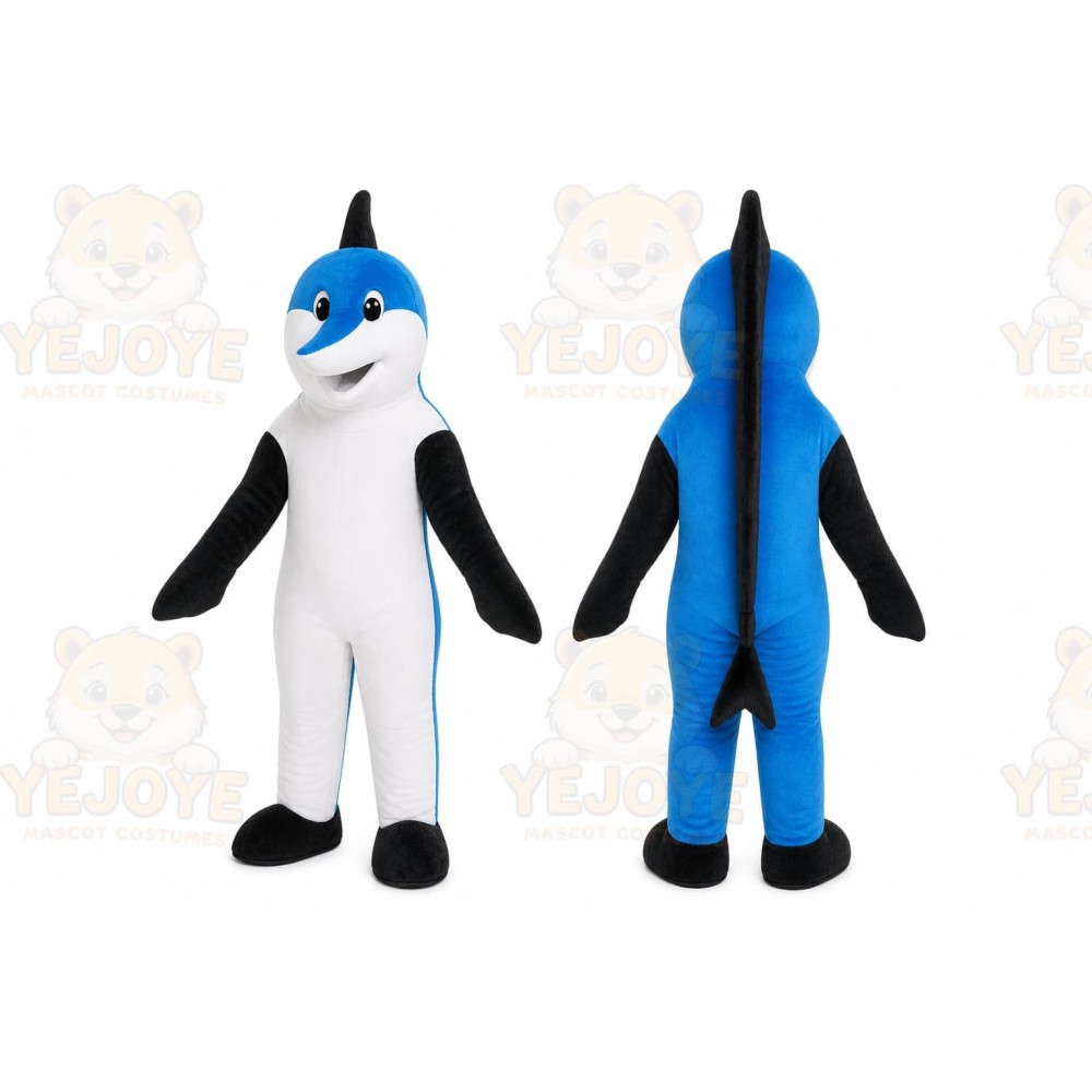 Clever Dolphin Mascot Costume