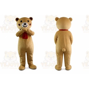 Coffee Teddy Bear Mascot Costume
