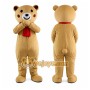 Coffee Teddy Bear Mascot Costume