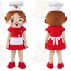 Cook Girl Mascot Costume For Adults