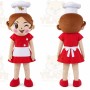 Cook Girl Mascot Costume For Adults
