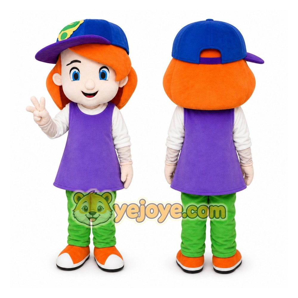 Cool Debby Maiden Mascot Costumes Girl Maid Cartoon